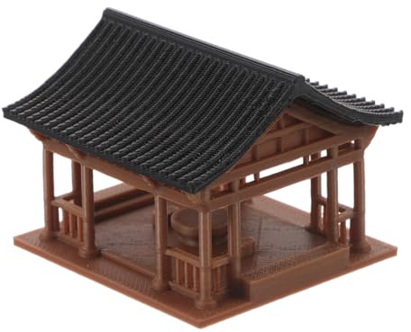 BESPORTBLE Mini Pavillon De Style Japonais Décoration De Jardin Miniature Figurine De Pavillon pour Terrariums Bonsaïs Et Micro-paysages