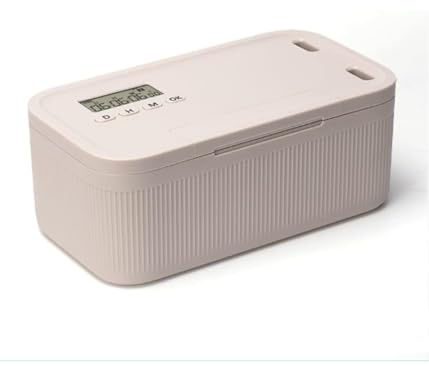 Abschließbare Aufbewahrungsbox Self-Control Timer Locker Zeitgesteuerter Schlosskasten intelligenten Temperatur- und Feuchtigkeitsmesser