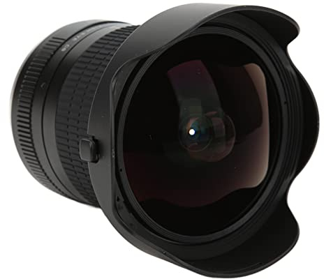Keenso Objectif Fisheye 8 Mm F/3.0, Objectif Ultra Grand Angle 180° pour Appareils Photo à Monture EF-S, Mise au Point Manuelle, Verre Optique à Revêtement Multicouche, Léger à Mise au Point Fixe