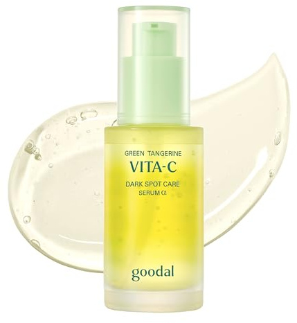 GOODAL Vitamin C Dark spot brightening Serum | 5% Niacinamide & Green Tangerine Exosome | Gentle Daily Facial Serum for Radiant Glow Skin | Korean Skincare | 1.01 fl oz (30ml)