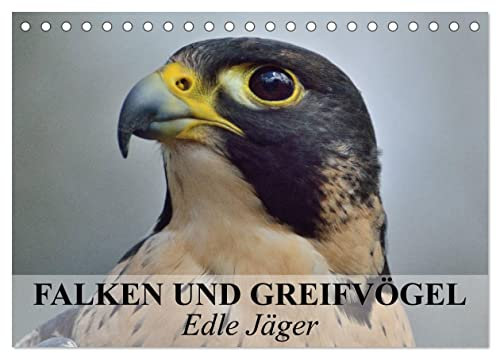 Falken und Greifvögel. Edle Jäger (Tischkalender 2025 DIN A5 quer), CALVENDO Monatskalender: Blitzschnelle und edle Jäger auch im Dienste der Menschen (CALVENDO Tiere)