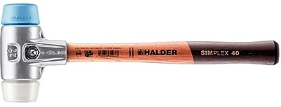 Simplex Schonhammer, TPE-soft / Superplastik; mit Aluminiumgehäuse und hochwertigem Holzstiel | D=40 mm | 3117.040