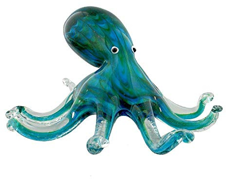 Verre Animal Presse-papier/Ornement ~ Figurine/Figurine - OCTOPUS (Grand)