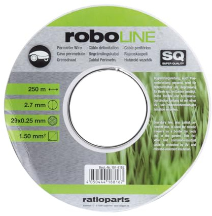 ratioparts roboLINE Begrenzungskabel 250 m – 2,7 mm – verstärkt – für Mähroboter – Profiqualität