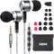 Sephia Sp3060VC Earbuds Wired in Ear Headphones with Microphone Mic Noise Isolating Earphones HD Bass Lightweight Case 3.5 mm Earphone Plug