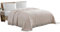 Beatrice Home Fashions - Copriletto in ciniglia Medallion, doppio, colore: cipria.