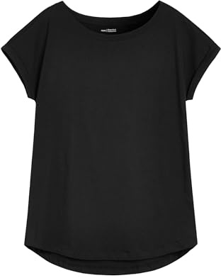 NEXT Damen Standard T-Shirt mit Flügelärmeln Schwarz 44