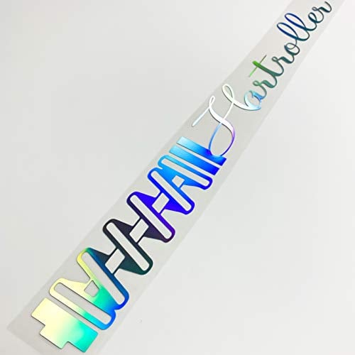 1A Style Sticker Hartroller Autoaufkleber 55cm Frontscheibenaufkleber oder Heckscheibenaufkleber Hologram Rollhard Tuningsticker Oilslick Farbwechsel Carbon