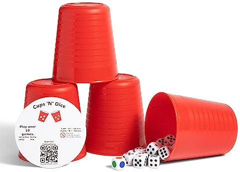 Cups 'N' Dice - Yatzy, Farkle, Lügnerwürfel, Bunco und viele weitere All-in-One