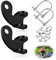 SUPRBIRD Attacco per Rimorchio Bicicletta, 2 Pezzi Biciclette Gancio Traino con Perni di Bloccaggio, Attacco Rimorchio Biciclettacon 18 in 1 Snowflake Multi Tool, per Animali Domestici Biciclette