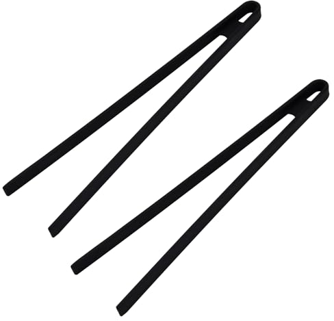 Volumoon 2 Pinze da Cucina, 29 cm, Silicone Nere, Professionali