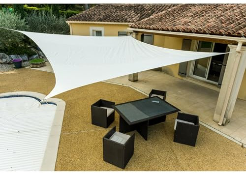 WERKA PRO Telo ombreggiante Quadrato Bianco 5 x 5 m