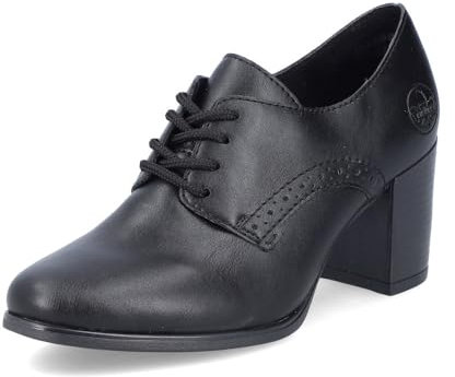 Rieker Damen Hochfront Pumps 50100, Frauen Absatzschuhe,Oktoberfest,Dirndl,Wiesn,high Heels,Heels,hochhackige Schuhe,schwarz (00),39 EU / 6 UK