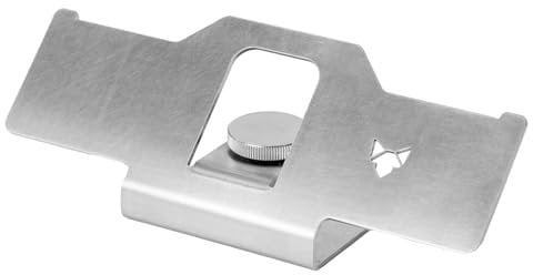 FENNEK Feuerplattenadapter für Flammlachshalter | Für Feuerplatten von 5-15 mm Dicke | sicherer Halt durch Rändelmutter | 100% Edelstahl | Made in Germany