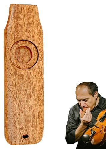 Kazoo für Kinder - Ukulele Guitar Partner Einfach zu erlernendes Musikinstrument Kazoo,Einfach und lustig, Lied auf Party zu summen, hölzernes Kazoo-Musikinstrument, Spaß für alle Altersgruppen