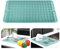KitchenRaku Alfombrilla Escurreplatos de Silicona (Azul claro, 30x40cm)