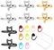 Sibba Crochet Ring Garn für Häkeln Halter 17 PCS Handmade Knitting Finger Tension Hook Set Ringe Supplies Tools Griffe und Gadgets Einstellbare Kreis Stiche Marker Zähler Kit Anfänger Haken Werkzeug