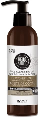 P-Beauty Naturkosmetik Cleansing Gel 180ml - Waschgel Gesicht - Sanfte Gesichtsreinigung mit Bio-Kokosöl & vegan - Feuchtigkeitsspendend & entfernt Make-up, Talg, Unreinheiten ohne auszutrocknen