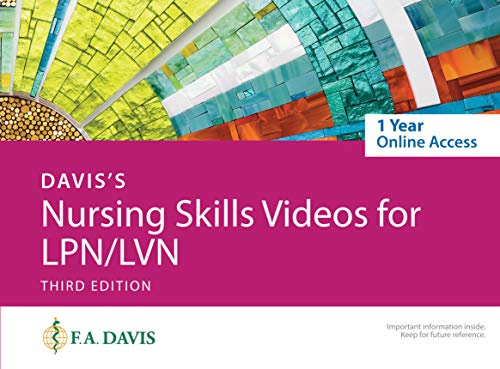 Davis's Nursing Skills Videos for LPN/LVN: 1-Year Online Access Card