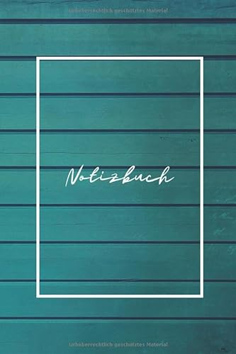 6x9 Vintage Notizbuch Blue Wall (120 Seiten, Softcover, kariert, Notebook, Vintage, Strandhausmotiv)