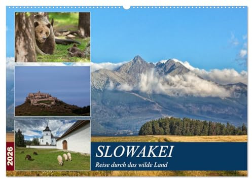 Slowakei - Reise durch das wilde Land (Wandkalender 2026 DIN A2 quer), CALVENDO Monatskalender: Die Slowakei ist viel mehr als die Tatra und Bratislava. (CALVENDO Orte)