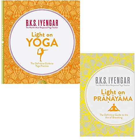 Light on Yoga and Light on Pranayama 2 Books Bundle Collection By B.K.S. Iyengar- The Definitive Guide to Yoga Practice, The Definitive Guide to the Art of Breathing
