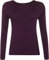 WearAll Ladies Long Sleeve T-Shirt Top Womens - Purple - 12/14