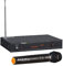 Ibiza - VHF1A - Sistema de microfonía inalámbrica con 1 micrófono VHF y 1 receptor - 1 canal 207.5MHz - Negro