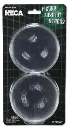Figure - 3.5/9cm Diameter Clear Action Figure Display Stands - 10 Pack