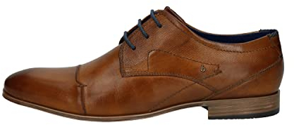 bugatti 311101122100, Zapatos de Cordones Derby Hombre, Marrón (Cognac), 44 EU