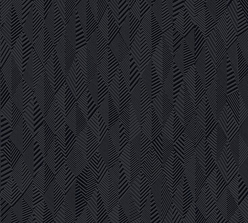 A.S. Création Vliestapete Club Tropicana Tapete Uni 10,05 m x 0,53 m schwarz Made in Germany 359983 35998-3