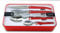 Menagere 16 pces Laguiole, Acier inoxydable, Red