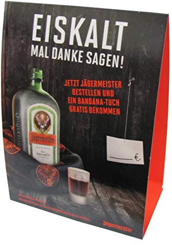 Jägermeister - 5 Tischaufsteller aus Pappe - Motiv 1