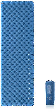 Naturehike Isomatte Camping, Dicke Doppelschicht Isomatte, 8 cm Dicke,Aufblasbares Double airbag Luftkissen Outdoor Kompakt und feuchtigkeitsfest für Wandern, Backpacking, Camping (Blue)