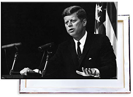 Unified Distribution John F. Kennedy - 60x40 cm Kunstdruck auf Leinwand • erstklassige Druckqualität • Dekoration • Wandbild