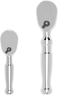 TEKTON 1/4 Zoll, 3/8 Zoll Antrieb Stubby Ratschen-Set, 2-teilig (3, 4-1/5.1 cm) | SRH91006