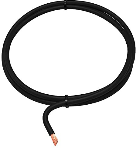 Lumonic 100m FLY Cavo del veicolo 6mm² Nero | Cavo unipolare a trefoli per autoveicoli | Resistente agli oli e ai carburanti, ritardante di fiamma | Bassa tensione
