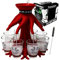 Schnapskrake ® Distributeur Boisson avec 8 Verres à Shot - pour Liqueur, Punch, Whisky, Rhum, Vodka | pour Apéro, Jeu à Boire, Shot Party Drink | Coffret Cadeau Homme et Femme (Rouge, Verres Inclus)