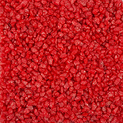 DEKOMARKET Dekogranulat Granulat Dekokies 2-3mm, kleine Dekosteine, 0,5 KG (rot)