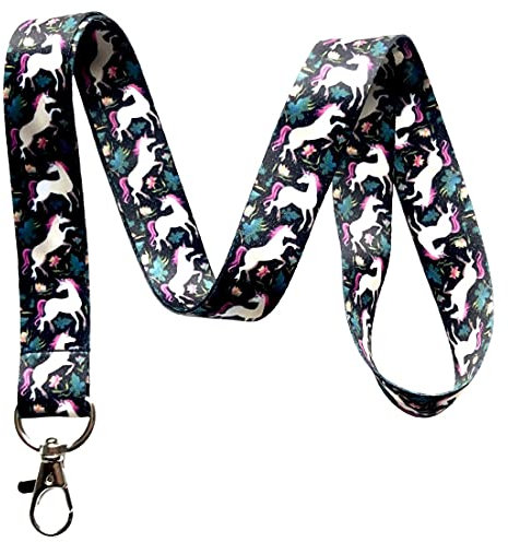 Execucat Fantasy Unicorn Lanyard Schlüsselanhänger Ausweishalter