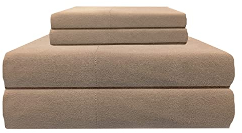 Thermee Micro Flannel Bettlaken-Set in voller Größe, maschinenwaschbar und trocknergeeignet, kein Pilling, 40,6 cm Tiefe Tasche mit 2 Kissenbezügen, Eichel