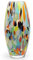 Ca D Oro Vase en verre coloré soufflé à la main de style Murano pour fleurs, décoration de chambre et centre de table – Modèle Oliva G