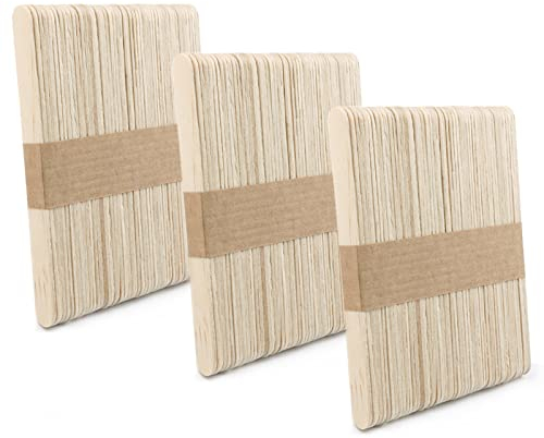 Lollipop-Stäbchen, DOITEM 150 Stück Holz-Bastelstäbchen, Lolly-Stäbchen für Zuhause, Schule, Basteln, Eis am Stiel, ideal für Kunstunterricht, Kunstbedarf