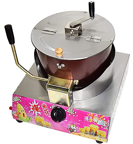 Popcorn-Maschine Gas-Desktop, kommerzieller Stall Handgekräftiger elektrischer kugelförmiger Schmetterlings-geformter Popcorn-Topf-Maschine Kleiner Einzeltopf