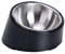 SuperDesign Gamelle inclinée à 15 ° pour Chiens et Chats, mangeoire pour Bouledogue à Angle incliné, antidérapante et Anti-déversement, Plus Facile à Atteindre la Nourriture M/1 Tasse lac Bleu