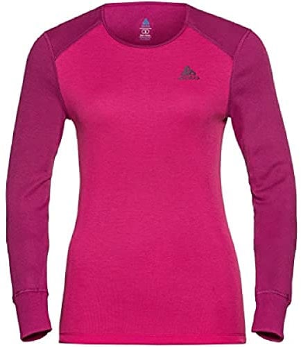 Odlo Damen Funktionsunterwäsche Set ACTIVE WARM ECO, festival fuchsia - beetroot purple, XS