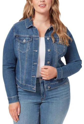Jessica Simpson Women's Pixie Classic Feminine Fit Crop Jean Jacket