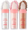 Polvo De Hadas Highlight Patting Powder Stick, Fairy Patting Puder, Haar Körper Glitzer Bombe, Gesicht Körper Highlighter Illuminating Powder Brighten Schimmer Puder Make-up (3 Colors Set)