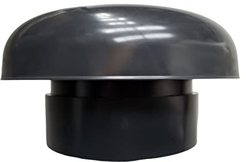 Chapeau de ventilation Ø 100 mm Ardoise avec moustiquaire