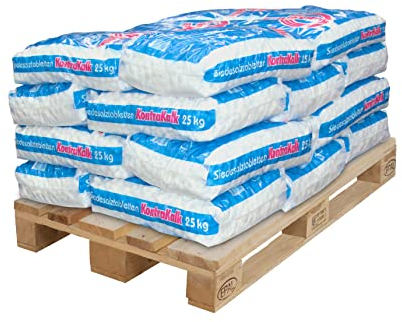 KontraKalk® von AGUALEVE®: Salztabletten für Wasserenthärtungsanlagen 20x 25kg (halbe Palette) | Regeneriersalz Siedesalztabletten | Wasserenthärtung Enthärtungsanlage